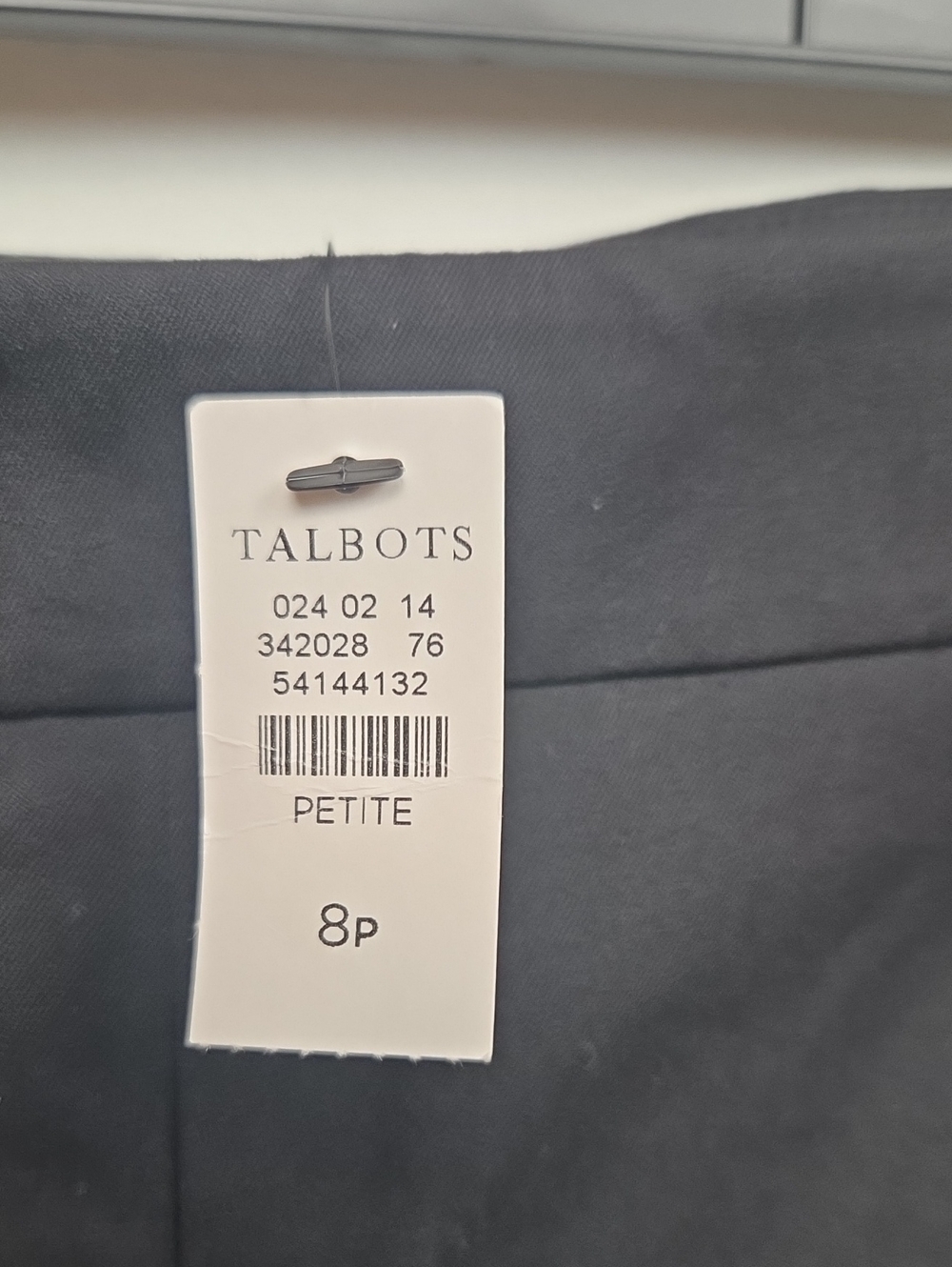 NWT Talbots Black Chatham Ankle Pants Classy Cotton Business Casual Office - 8P - Picture 8 of 12